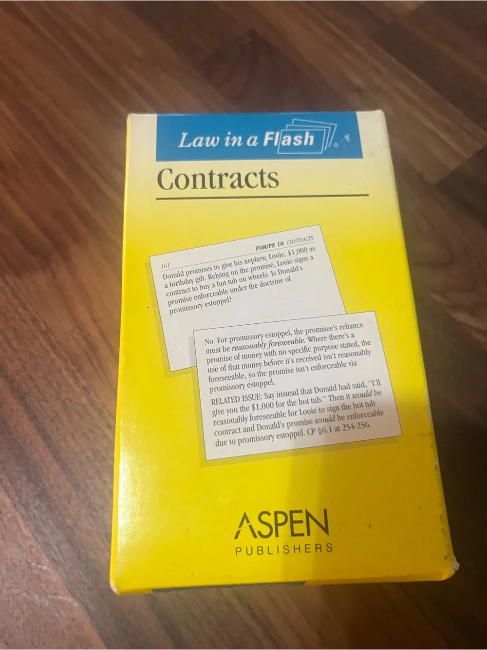 Law in a Flash Contracts Study Cards.